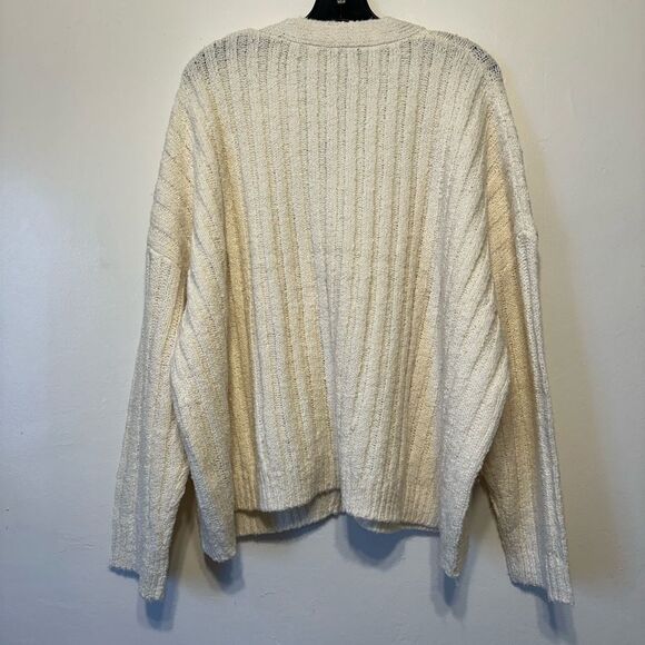 Reiss Annie wool cardigan size 3XL, in neutral color NWT - Picture 7 of 11